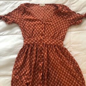 Sky and sparrow button front dress